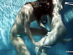 Zuzana And Lucie Underwater Swimming Lesbos
