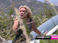 Karlie Simons Car Breaks Down While On A Spanish Road Trip