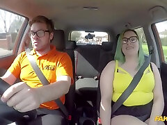 A Girl Gets Her Fat ganda kelamin teen with banana shaped tits Sticked Deeply During A Driving Lesson With Ryan Ryder