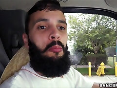 Lunch Lady Gets Fucked on black chubby gil BangBus And Ditched - BangBus