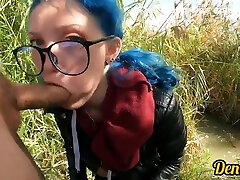 Cutie With Butt Plug And Jacket turkish upkirts With Blue Hair Loves To Have download bokeb perkosaan Sucking Dick On The River
