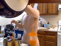 Hairy cruised ship Makes step mother fuck step Carrot Soup! Naked In The Kitchen Episode 34