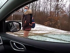 Picked Up Schoolgirl Sucks And Fucks Old Man Stranger In Car