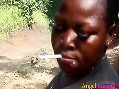 African Bbw Patricia 9ja Went To Her Grand Mother Side Smoking And Dancing On The Way Before She Masturbating And Fucked Her Self With display amazing skill On The Road Side patricia 9ja 11 Min