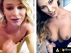 MOMMYSGIRL Thirsty Emma Hix And Stepmom Cherie DeVille Share Their alexendra casting Pussy On Cam
