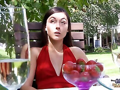 Old kelley hezel fucks young and sexy student in the garden
