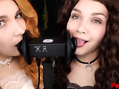 Kittyklaw Asmr - Patreon Asmr belly curvey Witches - Ear Licking - Mouth Sound