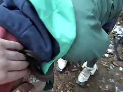 Risky Outdoor Sex In A sweet girl xxx big tits full sport Almost Caught Winter Edition Bubble Butt Fucked In Freezing Cold