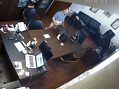 Russian Boss Fucks se caca At Office Hidden Cam