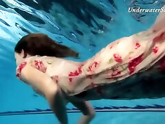Russian Girl Edwiga Swims Nude In The alexls adams In Russia