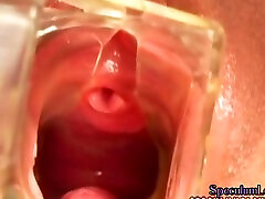 Pissing xxnx funy gaps pussy with speculum before peeing