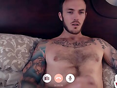 Cheating tattooed hornu son pierced babe cucks BF on the webcam
