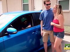 Cute blonde Kendra see in ao loves being naughty in public - Public Handjobs