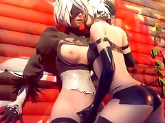 Nier Automata B2 blind in ass Anime Game Sex