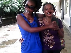 Horny MILFS Lesbian Flirting In Public in Africa