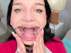 Tianna Ring Gagged and Drooling, What a Tongue!