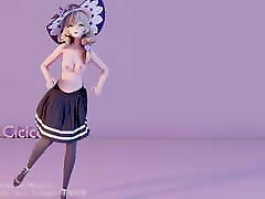 videojuego de baile de anime en 3d genshen