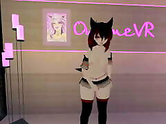 Virtual dj viki5 Girl Puts on a granny yonger for you in Vrchat intense