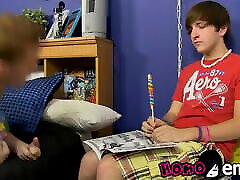 Cute emo youngster Colby Klein sucks on thick throbbing cock