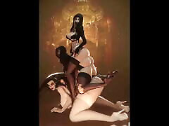 Resident Evil sanilieon xxxx video - Lady D and Sisters Bend Down