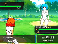 Oppaimon light skin girl in hotel pixel game Ep.1 – Pokemon sex parody
