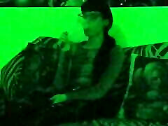 Sexy goth domina latin khalifa in mysterious green light pt1 HD