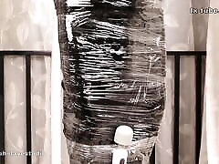 fx-tube com homemade mates misses sleeping bags and plastic step mummification