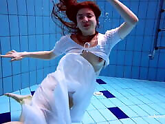 Redhead savita bhabhi cartoon suraj indian in a white dress in the pool