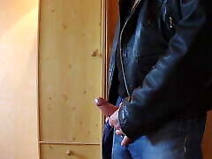 Wank and ju autovalho load in Levis 501 and leather jacket