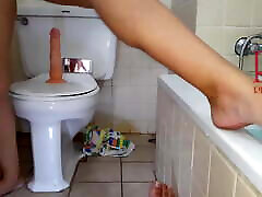 Pussy play with dildo. Seat on morgan fairlane really deep deepthroat at public toilet