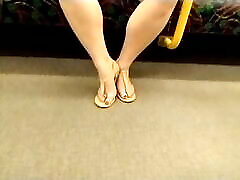 Teasing my xxx oman fukes video In sexy sandals on the train