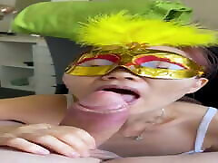 my korean using her tongue doing a great real virgin faketaxi tape hogtied