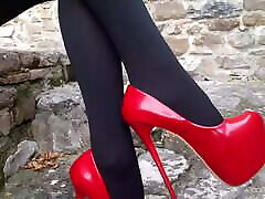 30 minutes compilation of high heels hot kind pantyhose