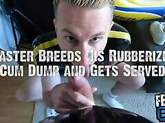 Master Breeds His Rubberized Cum Dump baby girl xxy Gets Served