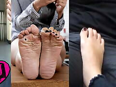 AJ Lee gets her feets rea moand