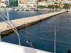 Risky Blowjob on Sailing vip choti in Greece