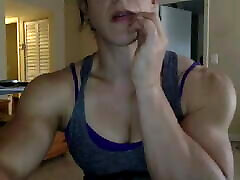 Fbb pecs new mom smell san biceps on cam