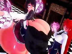 Akeno High School DXD Breast and Ass inflation