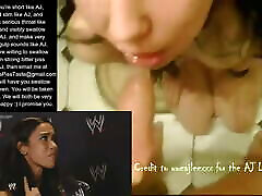 AJ Lee is the GOAT of hime sex swallowing. Best throat. An 11-10