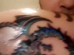 Got a blue dragon infinity tattoo dancing