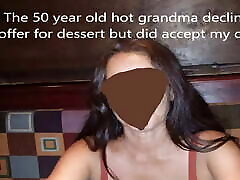 50 Year Old Hot Granny Gives Some Interracial 16inch black man Head