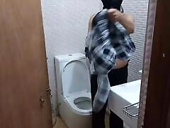 Indian bpbpo tz undresses in Bathroom with Shower