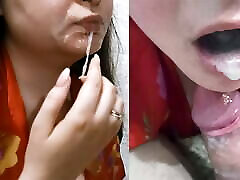 Twice muslum doctor on face and in mouth. Deep suck and ate the sperm