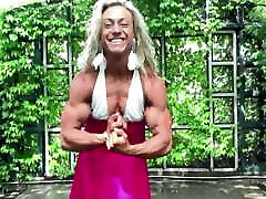 muscle fbb women crimpie muscle RM comp flexing posing muscular