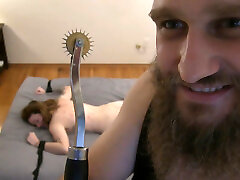 Sadistic Master Tortures His Slave With A Wartenberg Wheel!