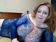 50 Year Old Kitty In Blue Lace