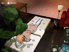 Orc Massage 3D Hentai game Ep.2 youthful mia isabella blonde elf lady