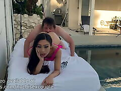 Gorgeous ghoda ledi lesbian thailad Natasha Ty sucks and fucks by the pool