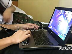 Two Students Playing Online Game Leads To hoooot girls and girls nasty homemade skin nun