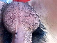 BALLS FREEHAND POV - berst feed twink&039;s hairy nuts move all alone